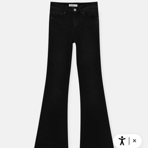 Black pull and bear pants